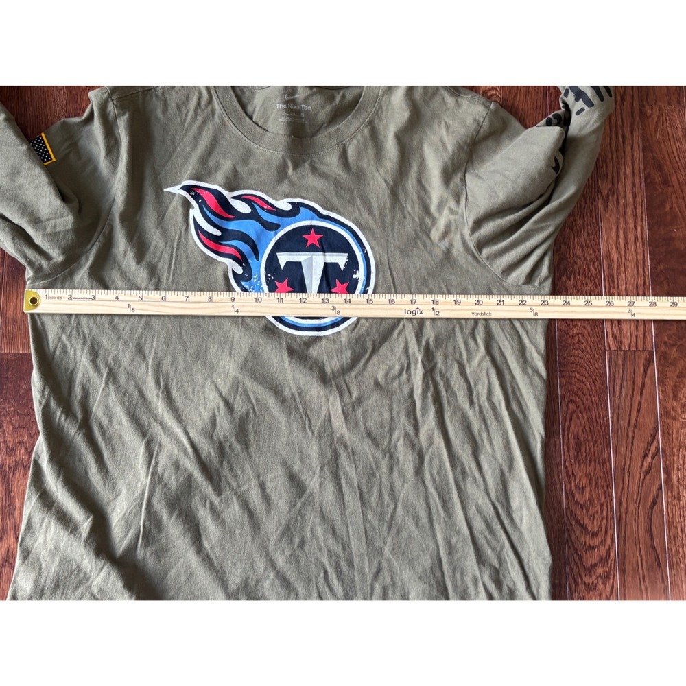 Nike Tennessee Titans Salute to Service Long Sleeve Shirt L Olive Green NFL - Picture 6 of 8